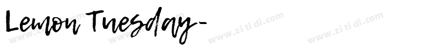 Lemon Tuesday字体转换